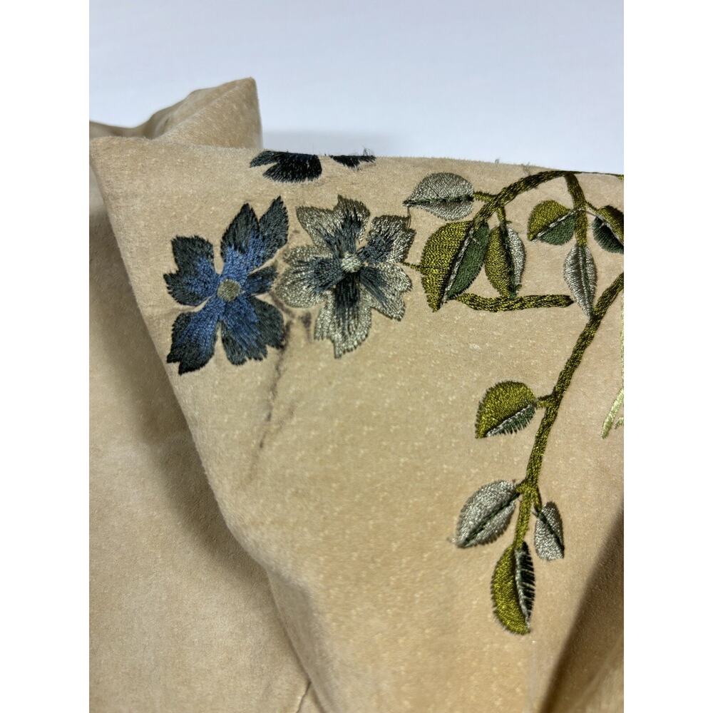 Bagatelle Suede Jacket Tan 14 Embroidered Boho Lined - Picture 8 of 16